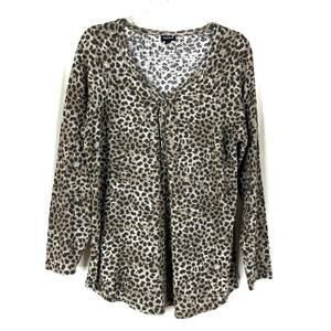 Torrid | Cheetah Animal Print Thermal Long Sleeve Top 2X